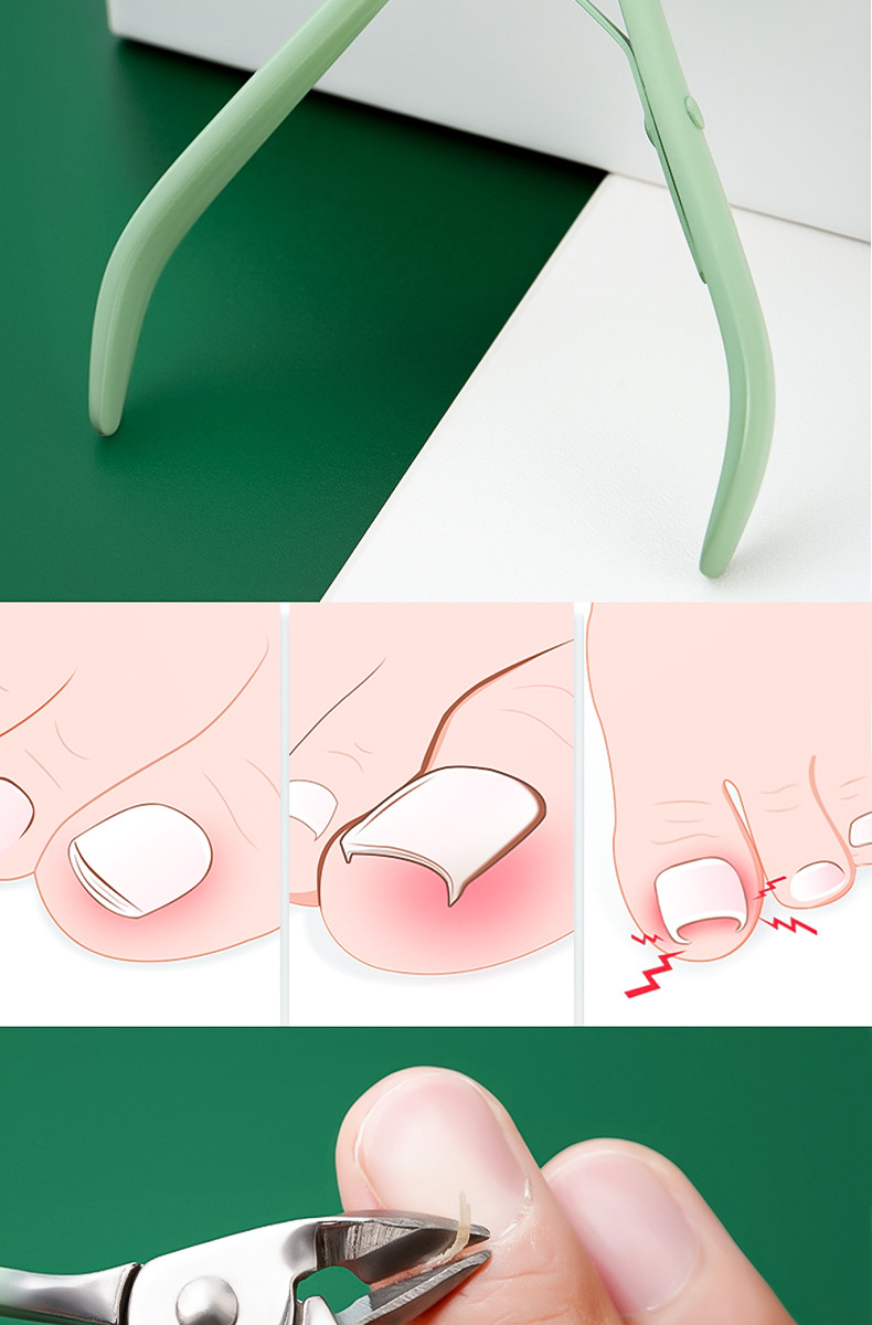 Manicure pedicure set with nail scissors, tweezers and ear cleaning tools