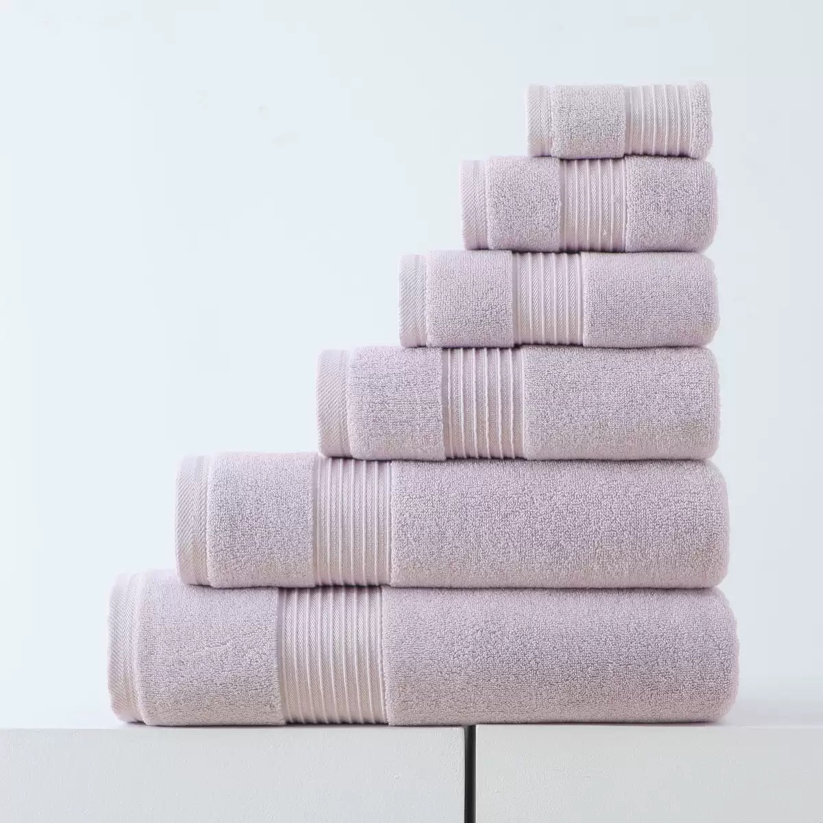 Cotton Towel and Bath Towel Set, 100% Pure Cotton, Four Pieces
