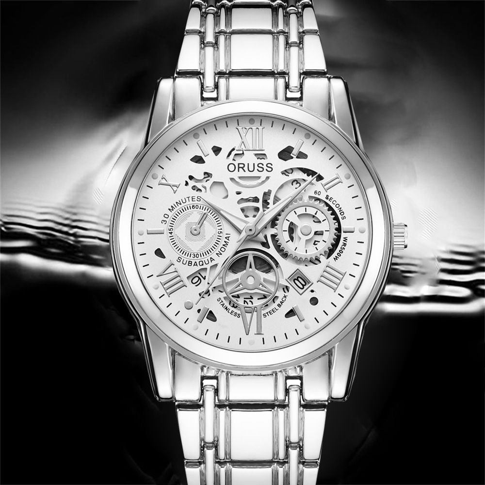 Men's quartz watch, business style, fully automatic