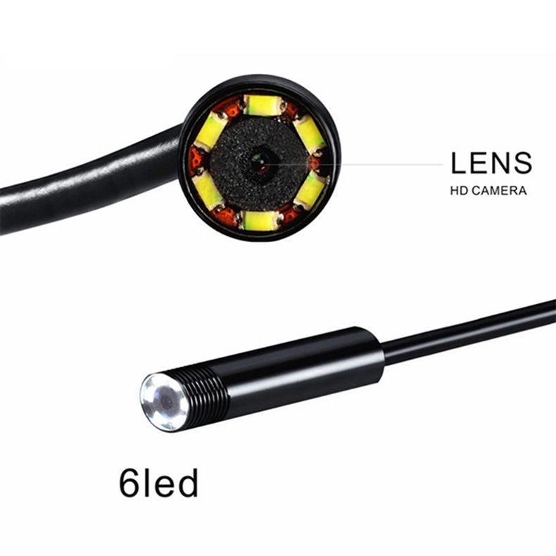 7mm USB Android endoskop, 1m su geçirmez, elle tutulan