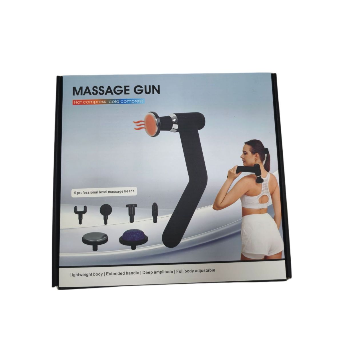 Fascia massage gun detachable extended handle muscle relaxation device