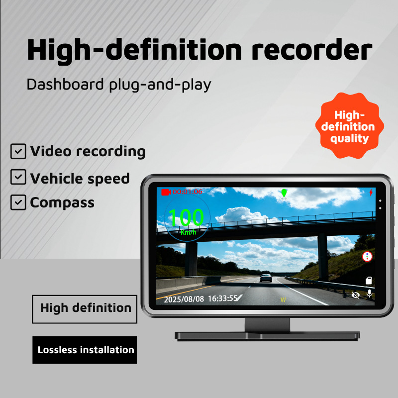 5-Zoll-HD-Dashcam, HUD-Head-up-Display 2-in-1