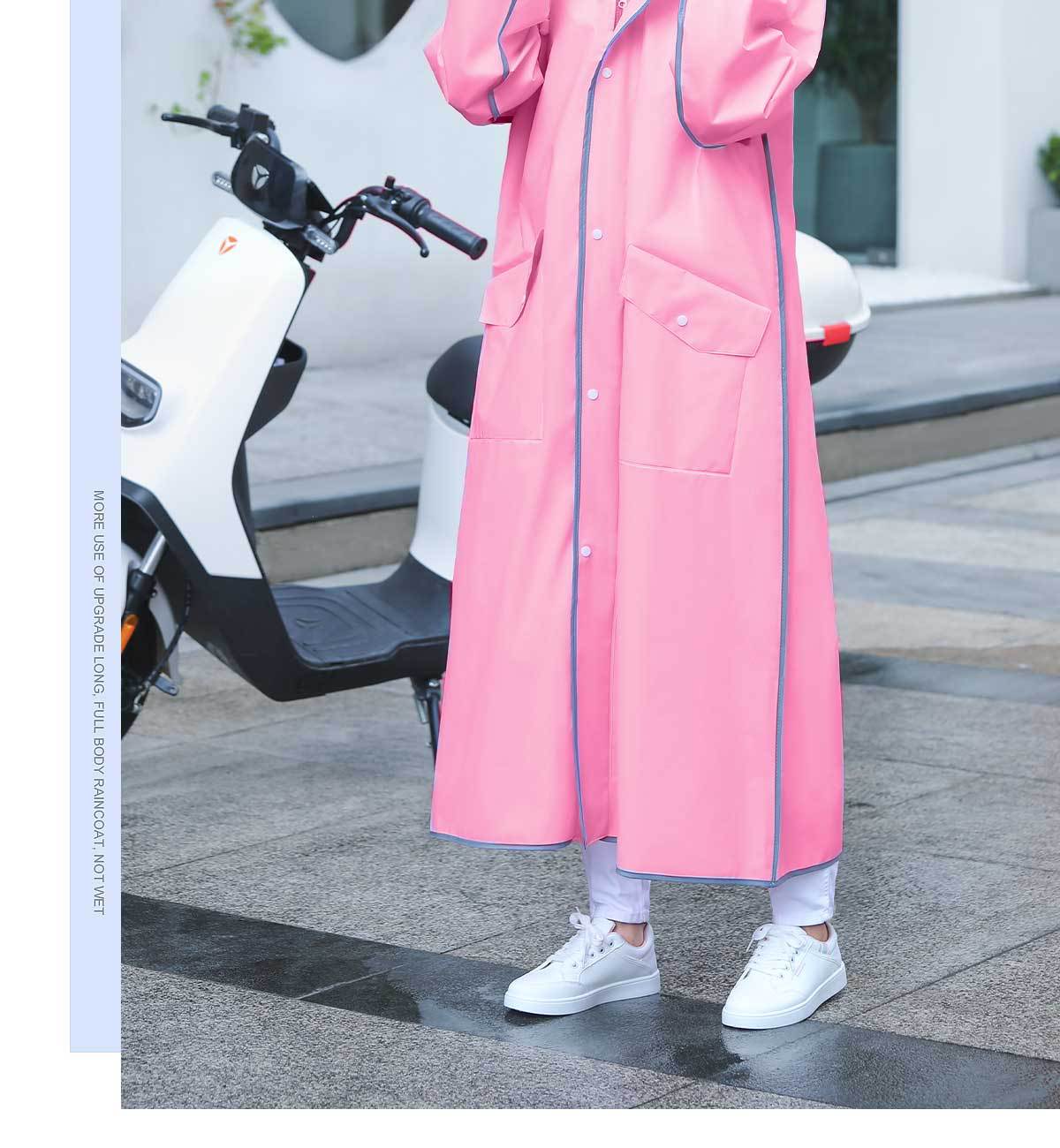 Damen-Regencape, Langlänge, Einteiler für Elektroroller