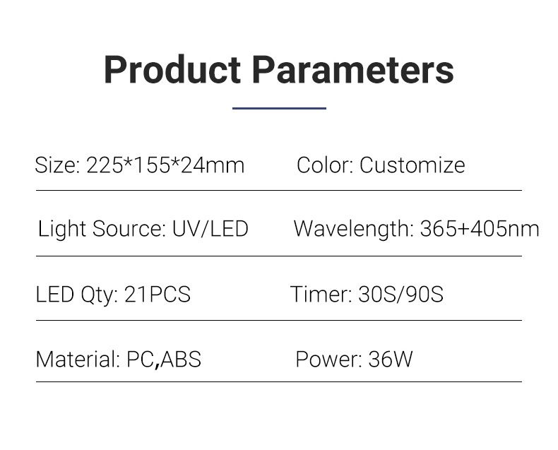 H1s LED nail lamp, 36W, smart induction
