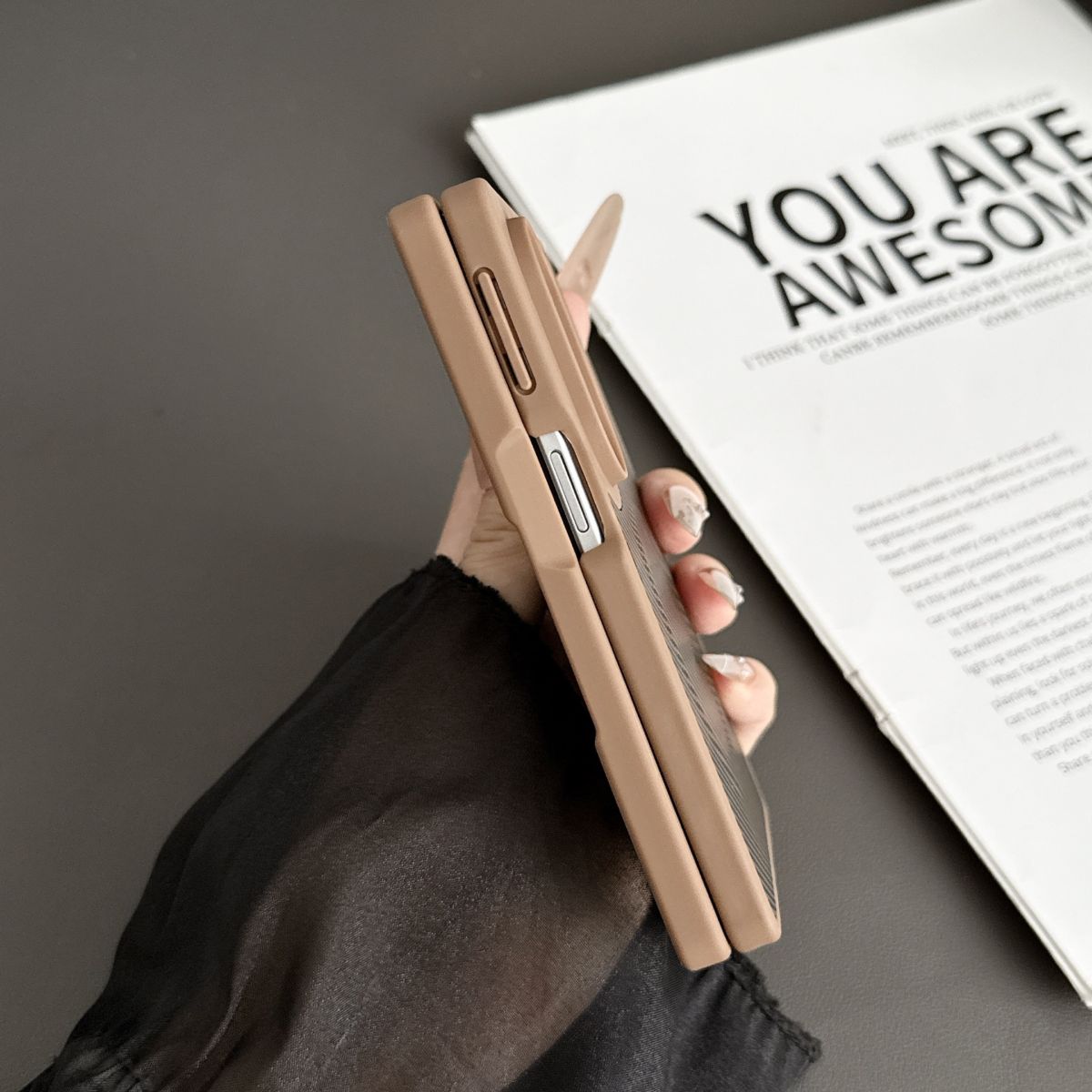Carbon fiber magnetic case for Samsung Galaxy Z Flip 8/7/6 and Z Fold 8 Ultra
