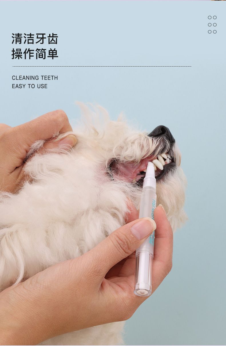 Pet diş temizleme kalemi yumuşak kıllarla, köpek ve kedi için
