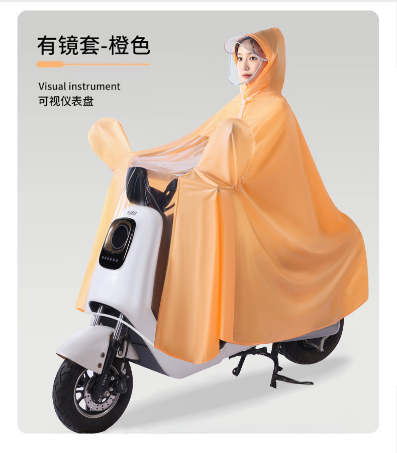 Regenjacke für E-Fahrzeuge, verdickt, verlängert, ganzkörper