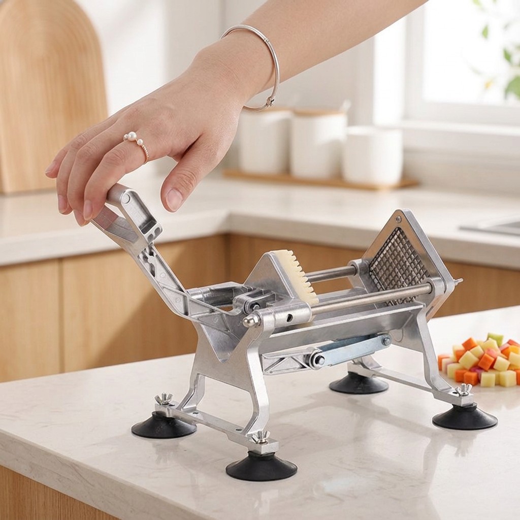 Manual potato and vegetable cutter machine, removable