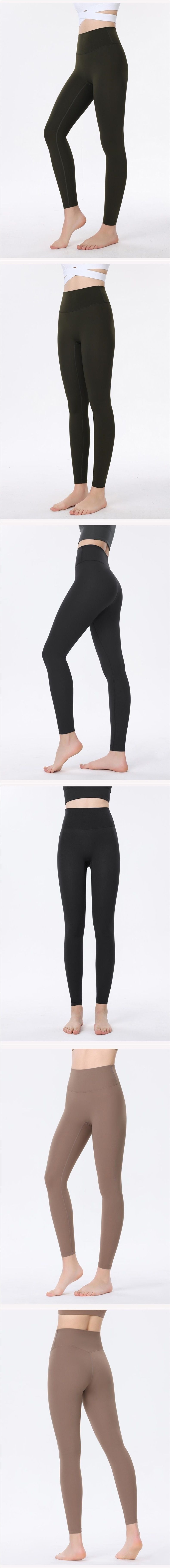 Yoga pantolon, kadın, elastik karın kontrolü, naylon