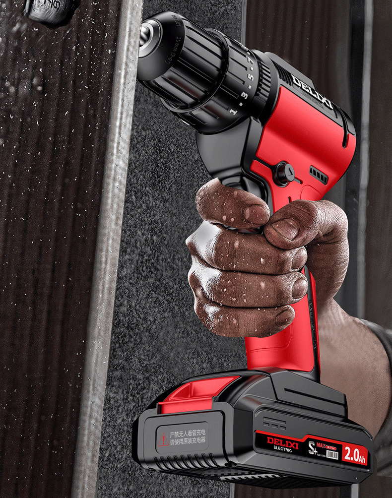 Delixi 12V cordless electric drill tool set