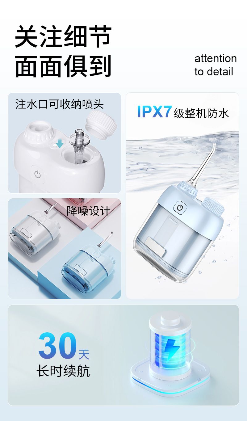 MOONSITI portable dental floss cleaner