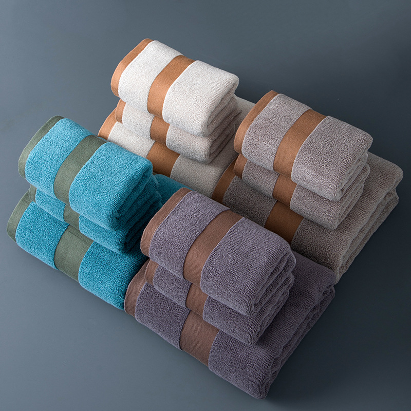 Pure cotton bath towel thickened hotel luxury set
