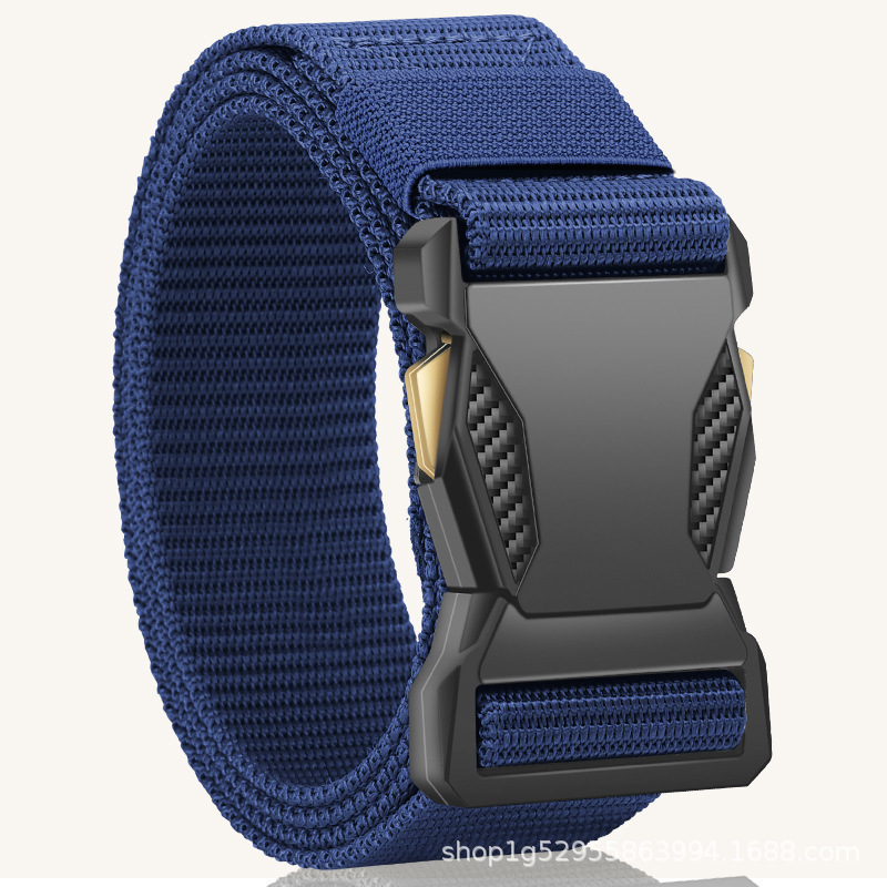 Men's tactical belt, nylon canvas, multifunctional
