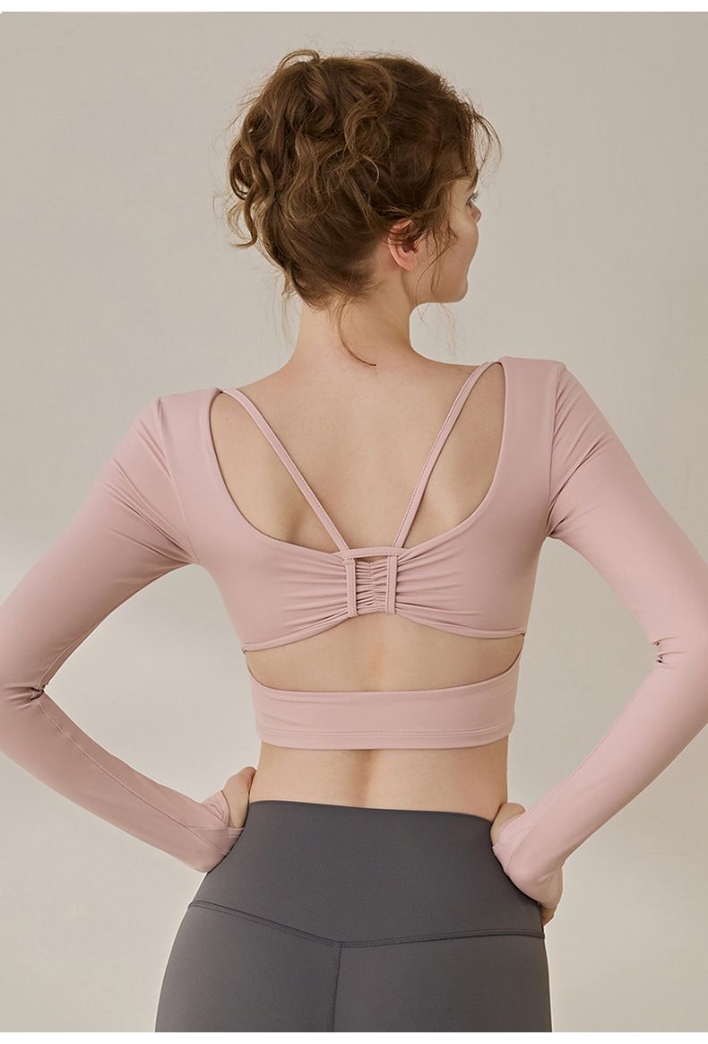 Damen-Yoga-Oberteil, Pilates-Trainingsanzug, Herbst-Winter 2026
