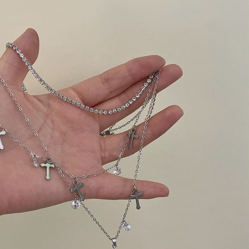 Pearl necklace with detachable chain, stackable design, high quality