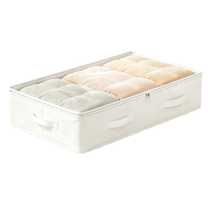 White Under-Bed Storage Box Foldable