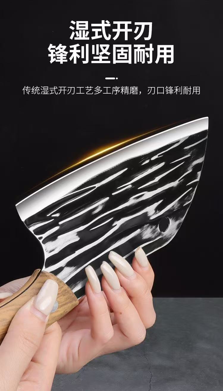 龙泉刀具套装手工锻打刀家用菜刀菜板二合一厨房全套厨具砧板组合