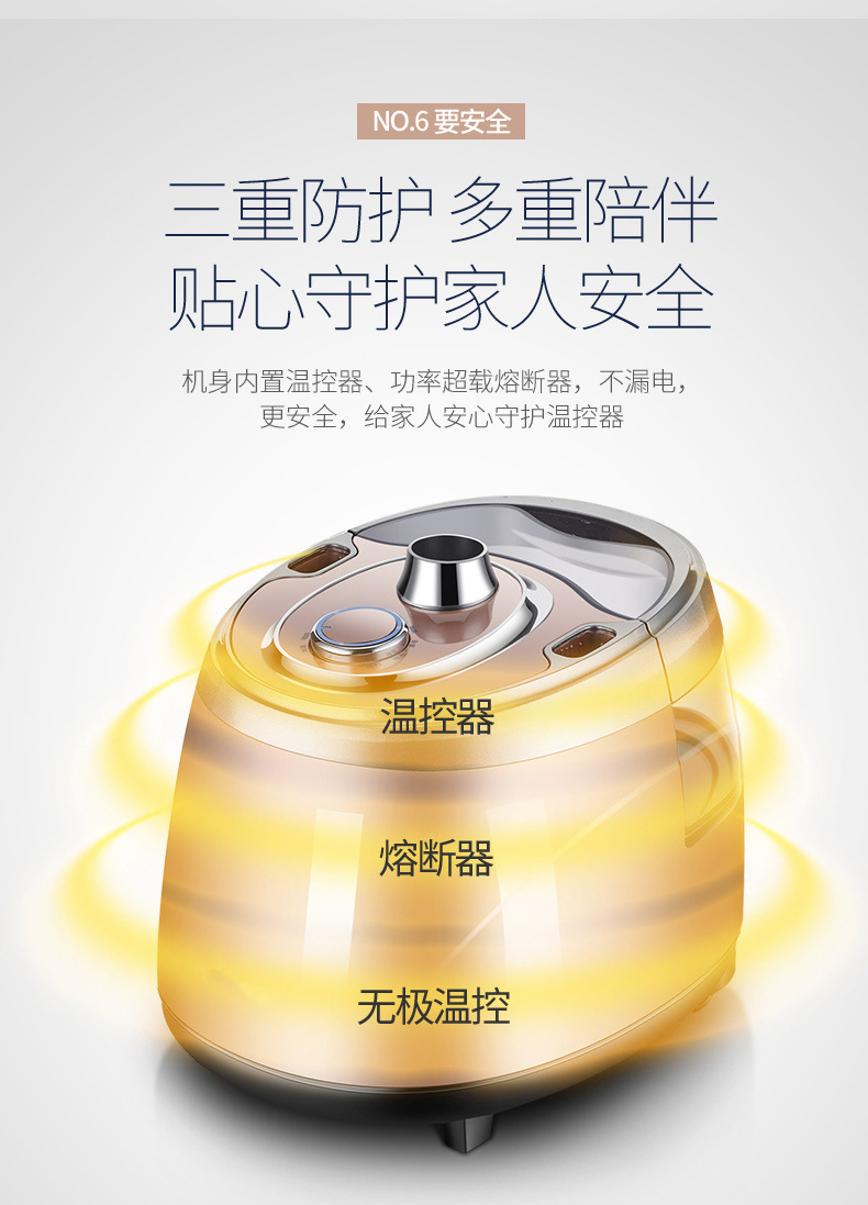 Vertical Double-Pole Garment Steam Presser