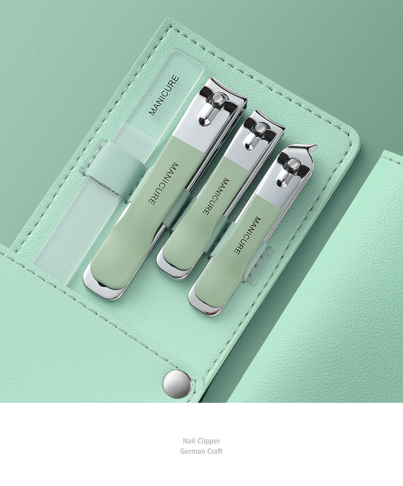 Edelstahl-Maniküre-Pedikür-Set mit Nagelschere