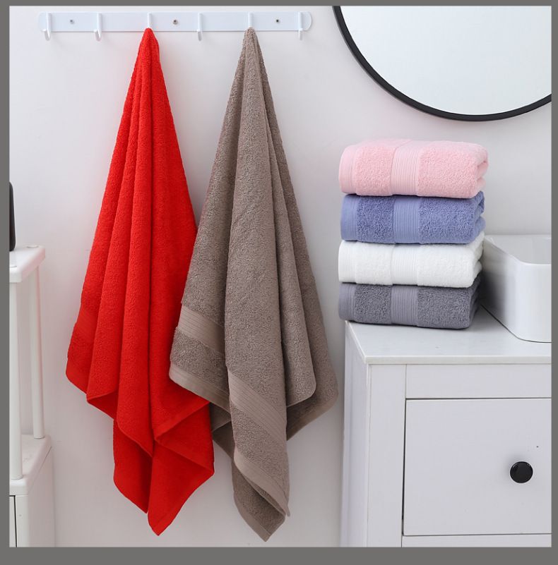 Bath towel pure cotton, extra thick, hotel quality, embroidered