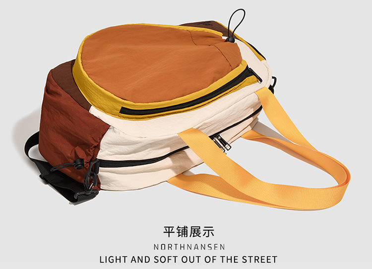 Crossbody-Sporttasche, Zylinder, einschultrig, wasserdicht