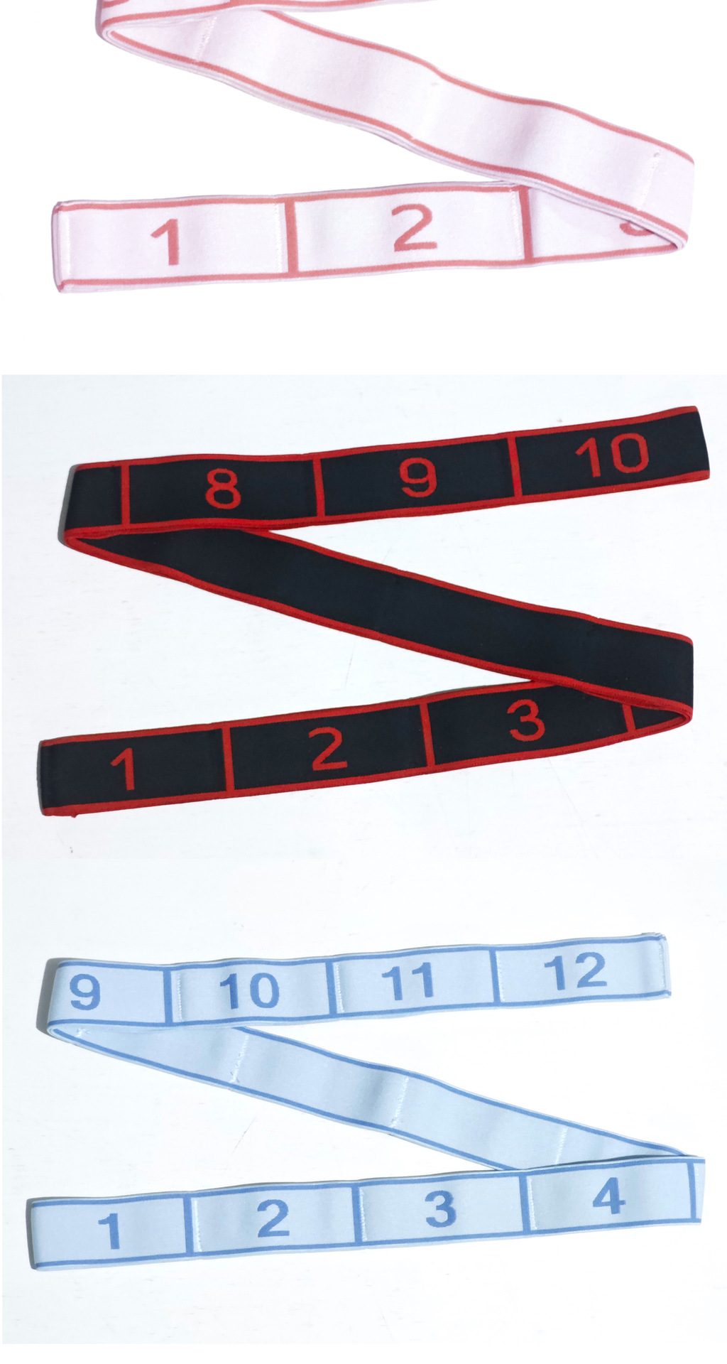 Segmented Resistance Bands for Dance and Yoga Training
