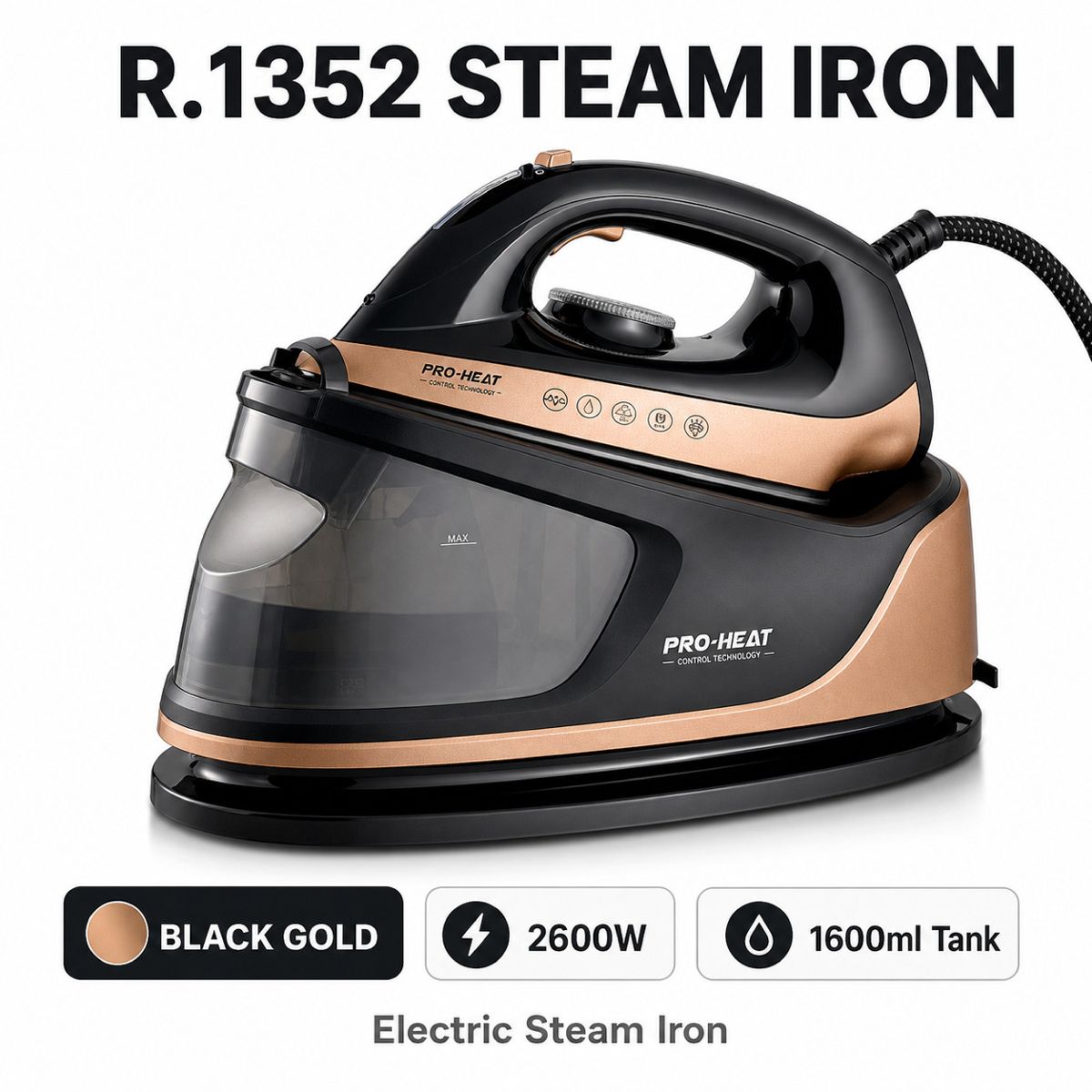 Portable pressure steam iron handheld high power