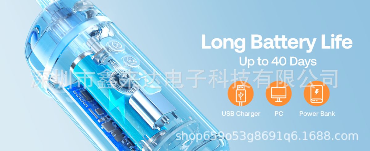 Bitvae P1 Oral Irrigatör, IPX7 Su Geçirmez, 4 Nozul