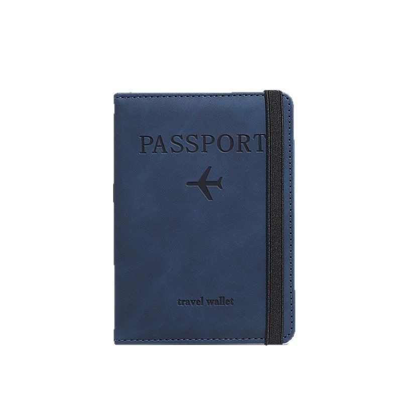 Sınır ötesi popüler deri kılıf pasaport tutucu hazır pu deri RFID pasaport çantası çok fonksiyonlu SIM kart belge çantası