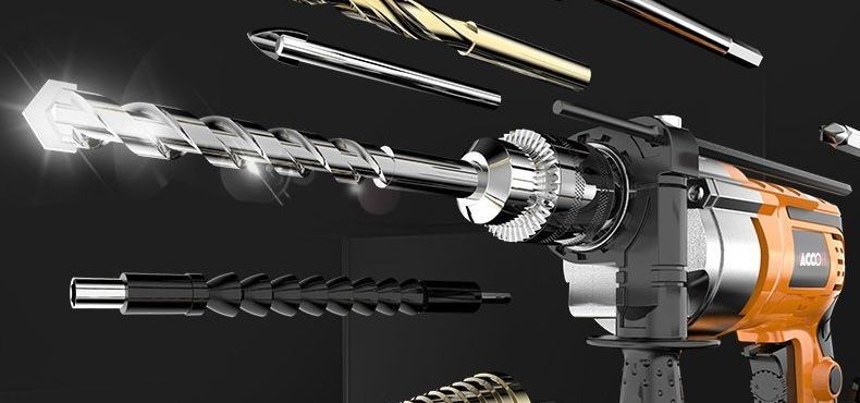 Impact electric drill and repair tool set