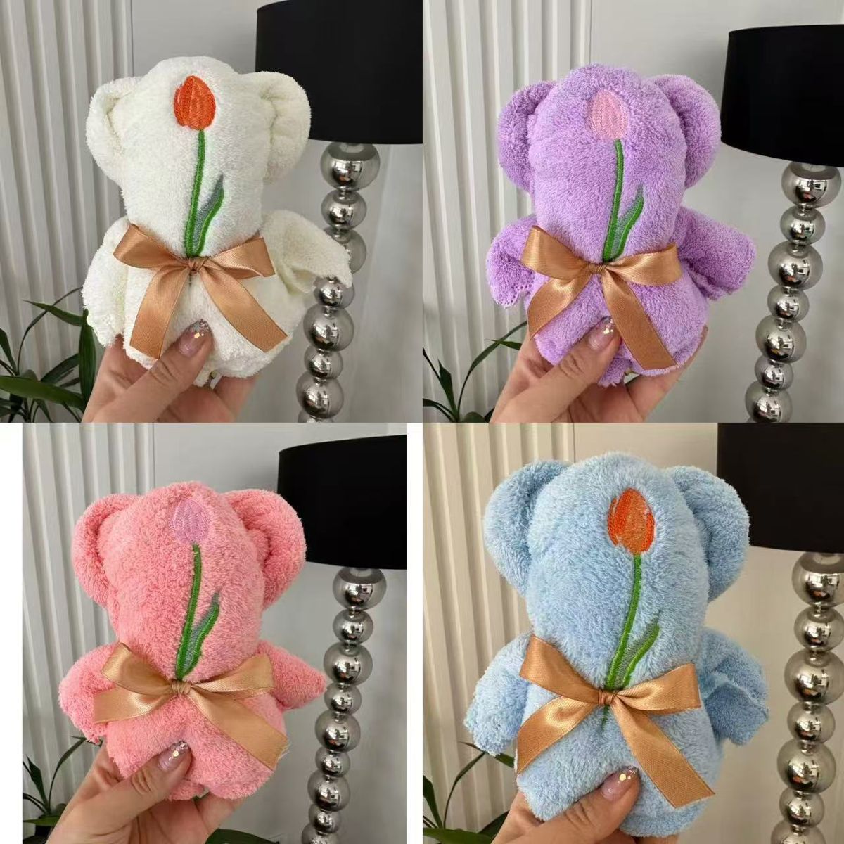 Badetuch-Set 3er, Korallenfleece