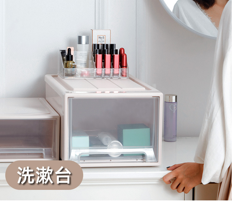 Transparent drawer storage box, for shoes and clothing