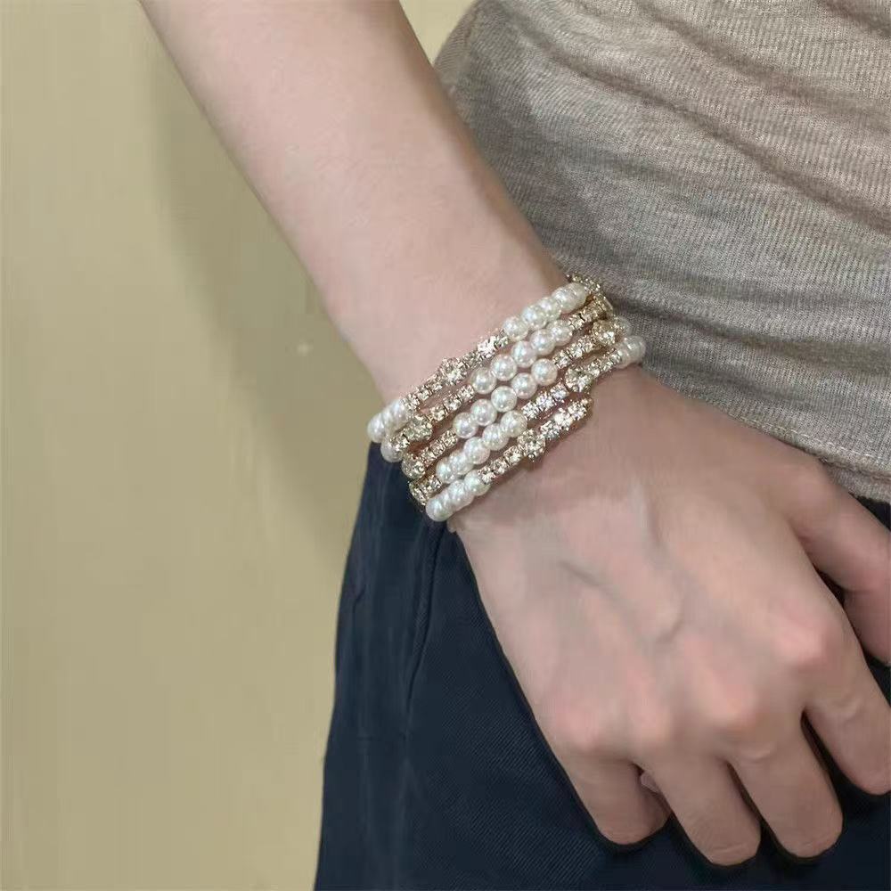 Vintage Multi-Layer Pearl Bracelet
