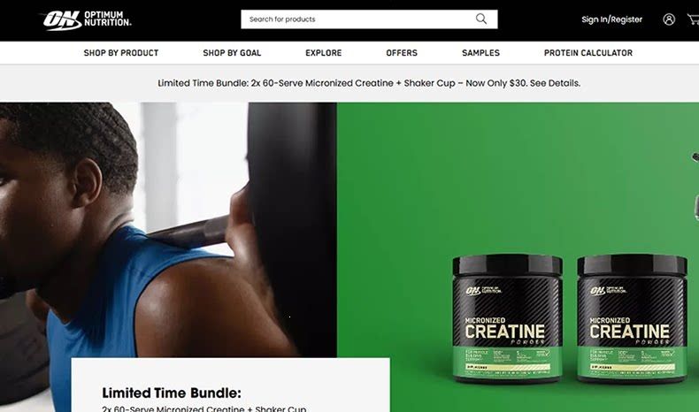 ON Creatine Monohydrate Powder, High Purity