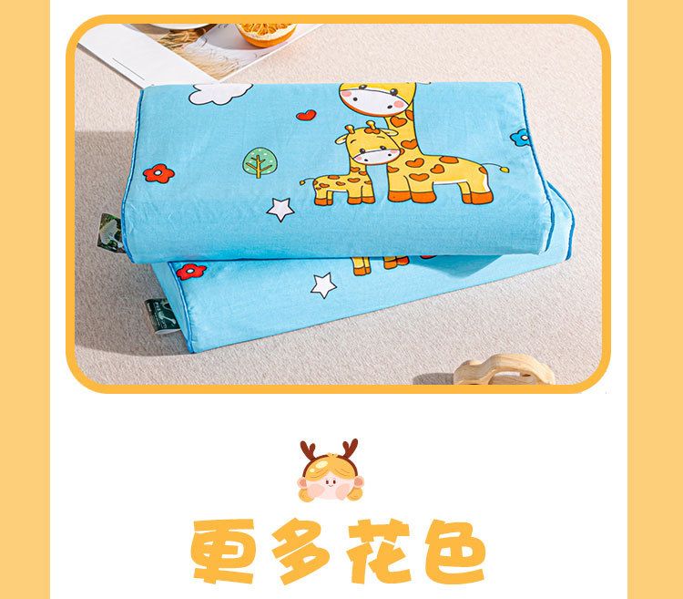 Natural latex pillow pure cotton core child and adult sizes