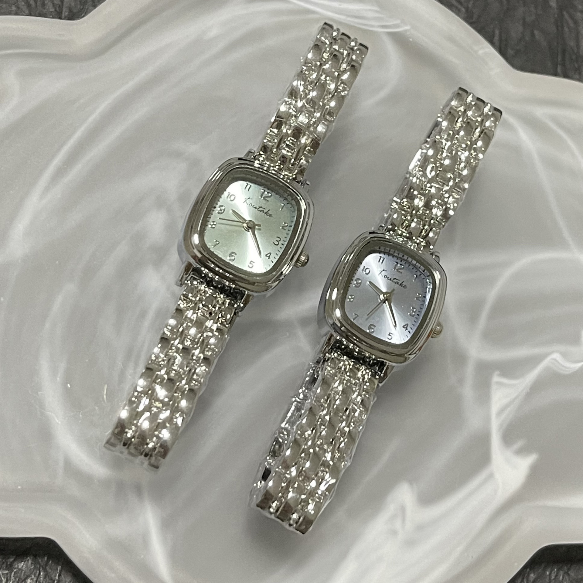 Women's Square Link Chain Watch, British Style