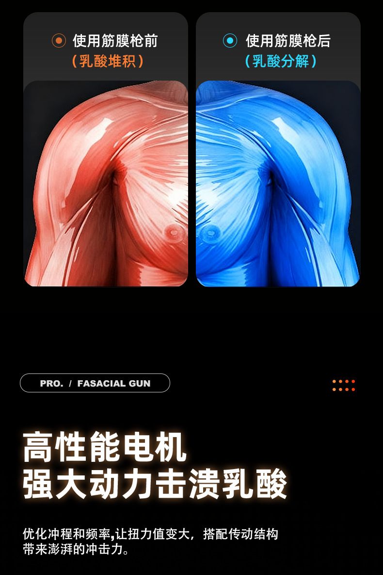 筋膜枪肌肉按摩器男女生用卢威森新款数显电动专业级颈膜枪批发