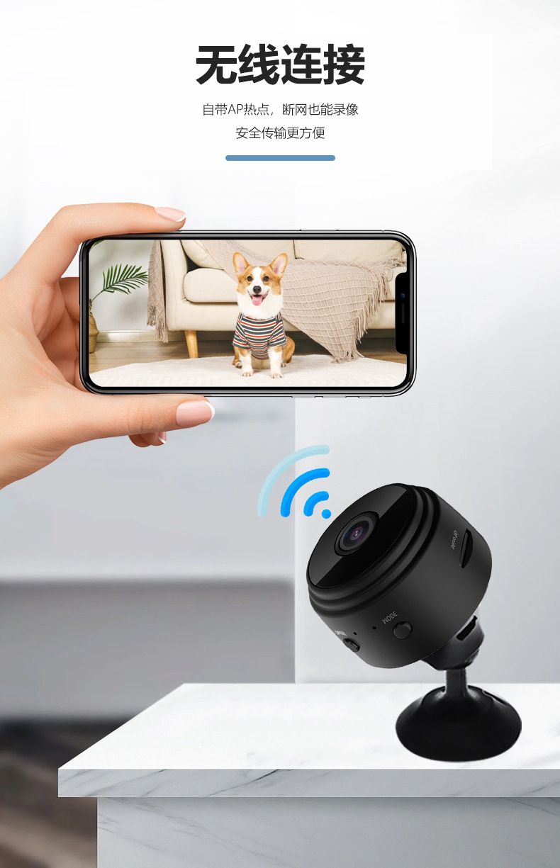 A9 Wireless WiFi Network Camera Night Vision HD Surveillance