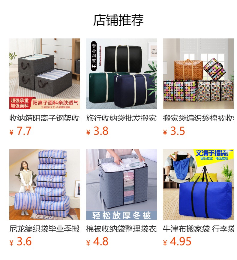 Non-Woven Clothing and Quilt Storage Bag