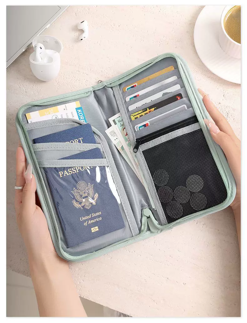 Passport organizer with RFID protection