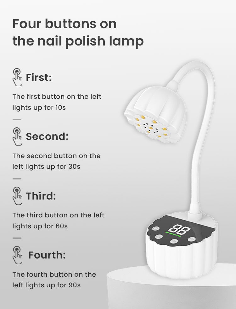 Mini taşınabilir UV tırnak kurutucu, akıllı kablosuz LED ışık