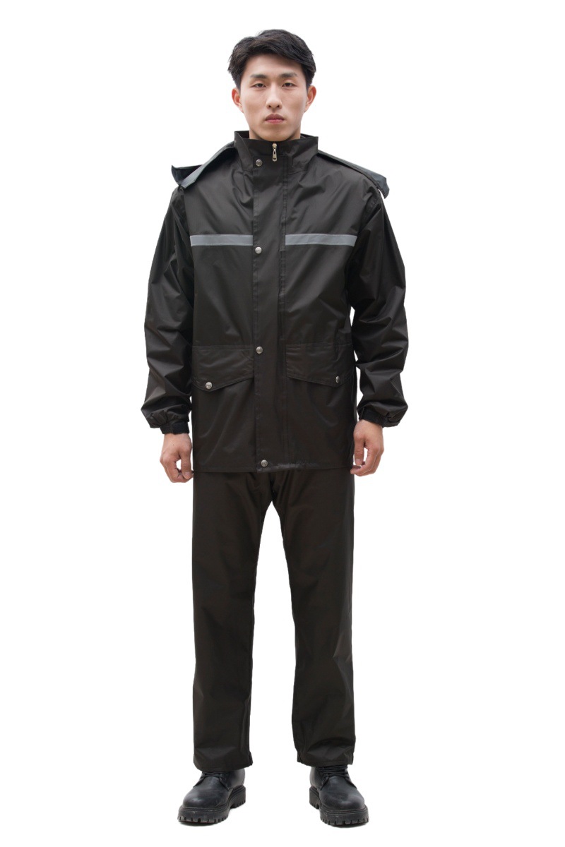Thickened split-type raincoat and pants set