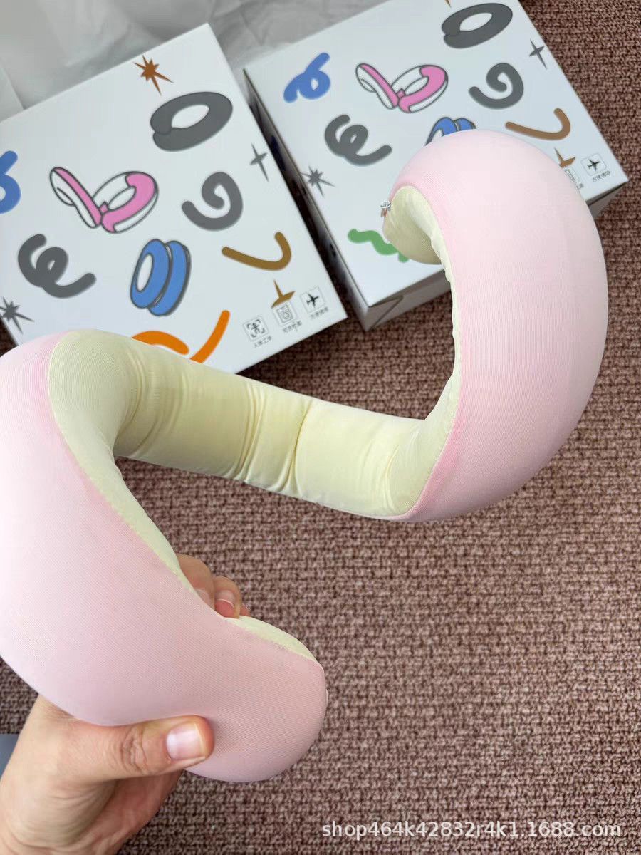 Adjustable Spiral Travel Pillow U-Shaped Transformable