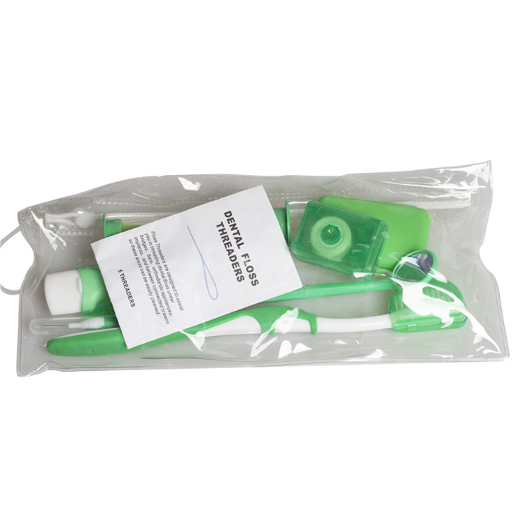 Kieferorthopädisches Mundpflegeset, 8-teilig, Klinik-Geschenk