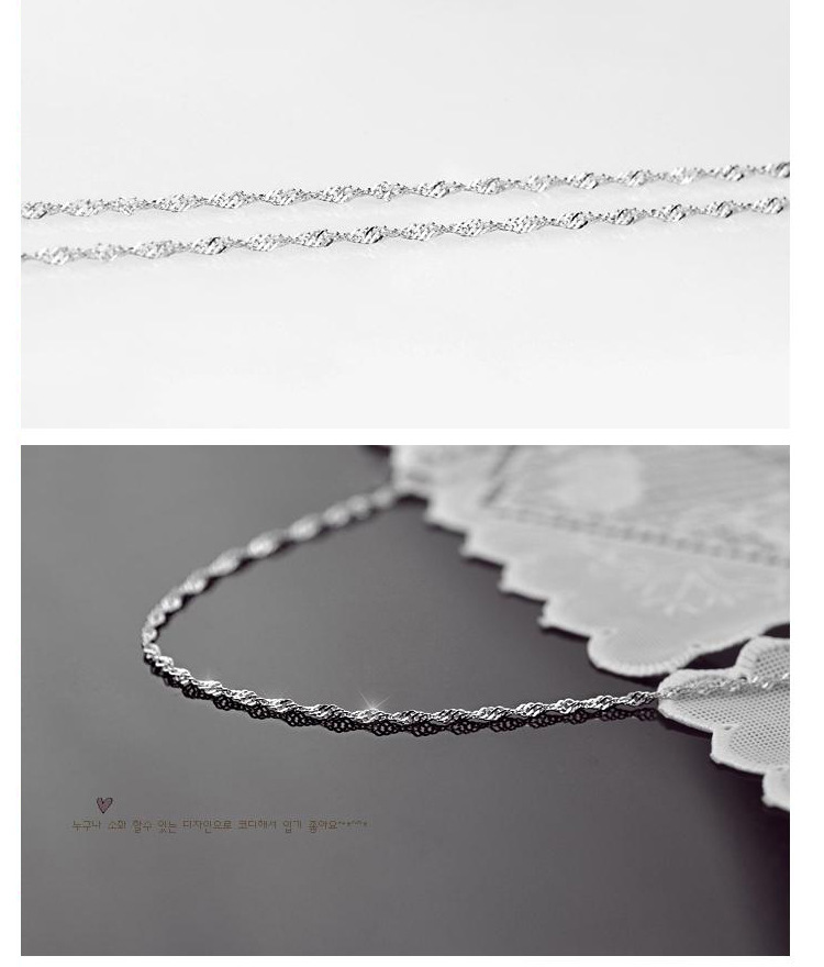 S925 sterling silver necklace, O-shaped box, snake bone chain