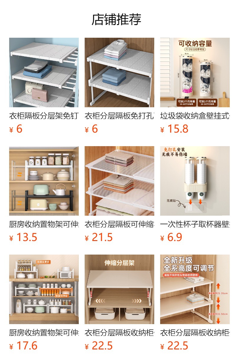 Multilayer under-sink storage organizer, expandable