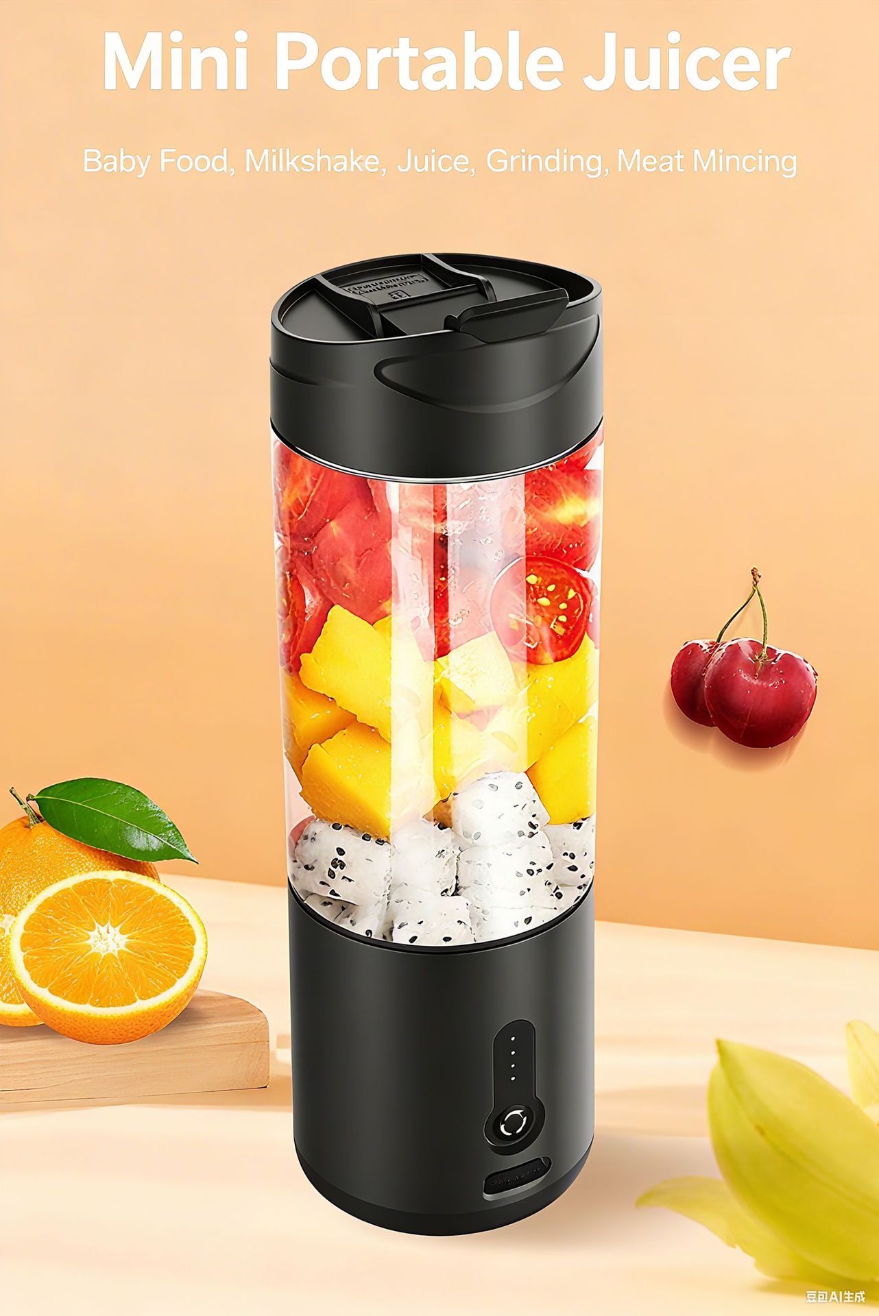 Tragbarer Standmixer, USB-aufladbar, Reisebecher