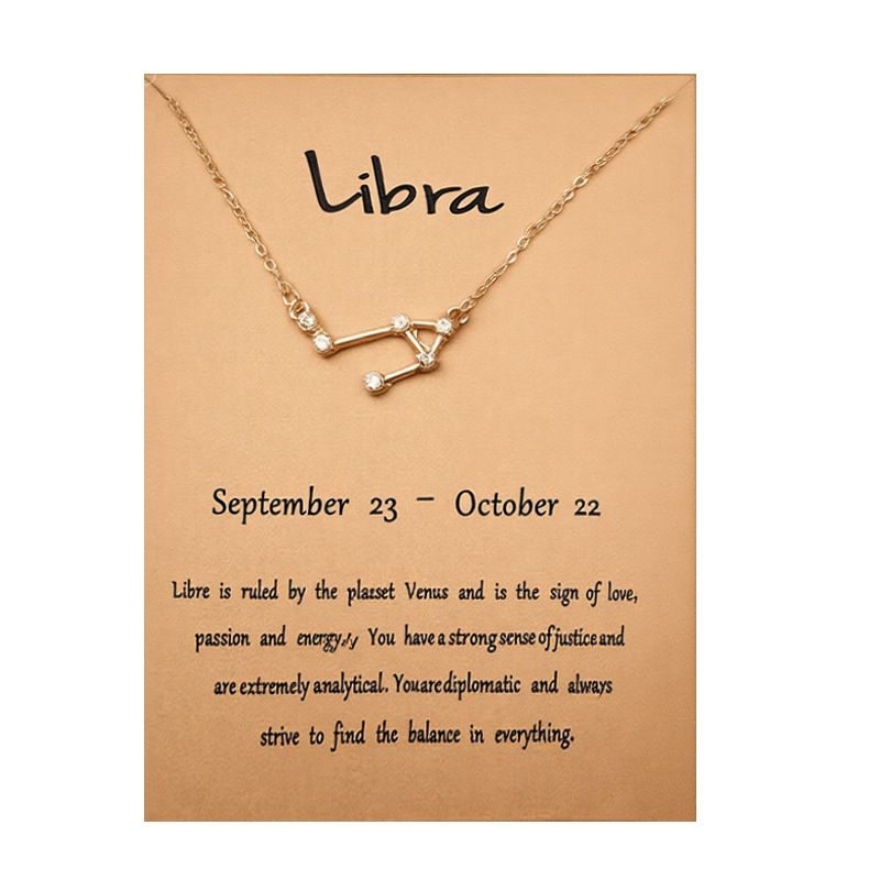 Twelve zodiac pendant necklace, silver, galaxy design