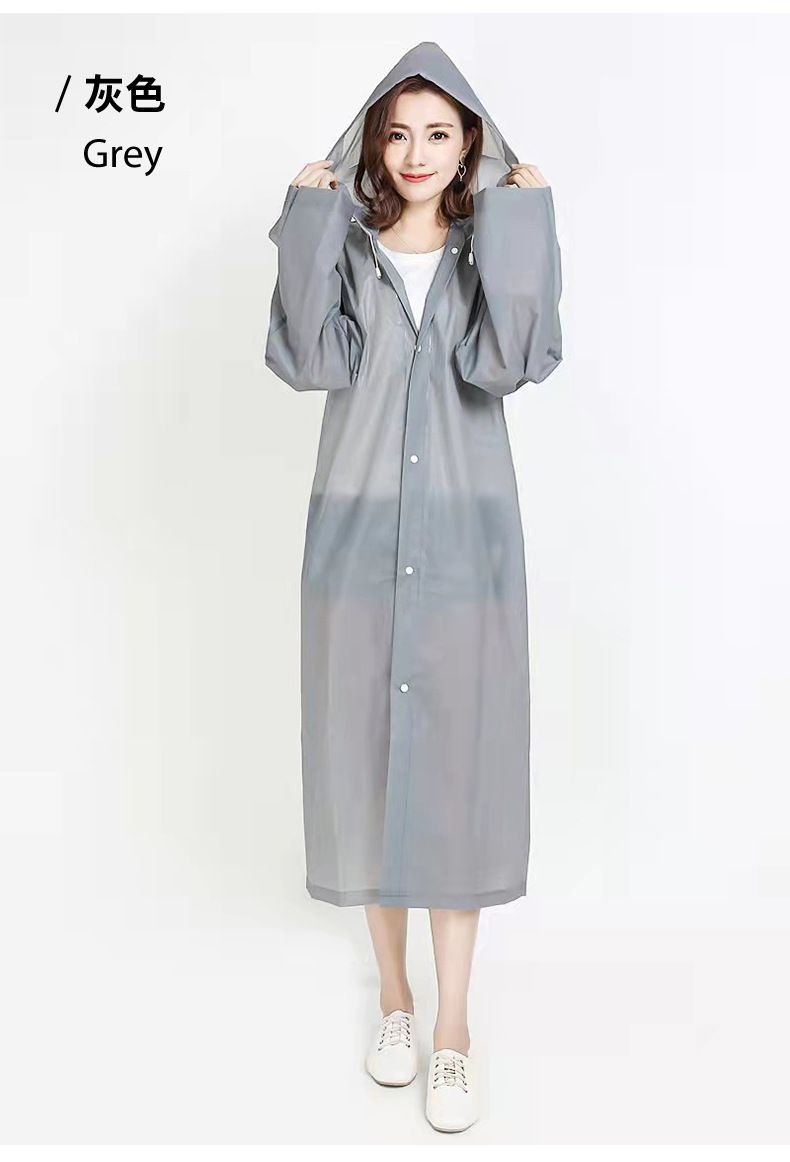 Portable raincoat, lightweight card packaging, full body