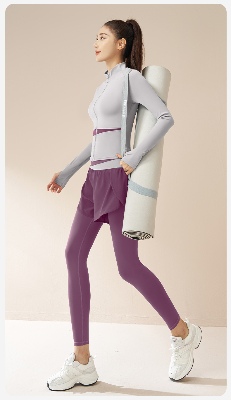 Juyitang Herbst-Winter Sportkleid, schlanke Yoga-Bekleidung